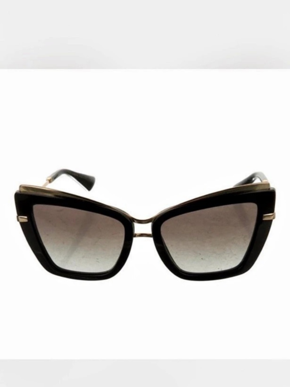 Dolce & Gabbana Cat Eye Sunglasses DG4360 Black & Gold Sunglasses Like New